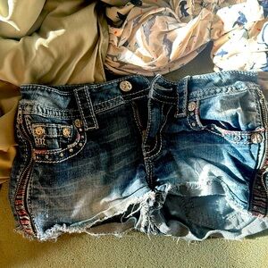 Y2K miss me shorts low rise